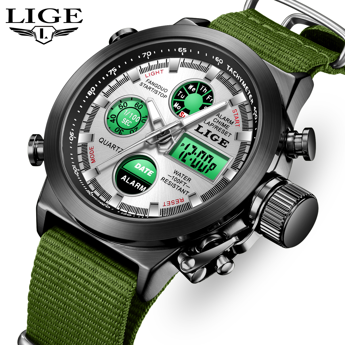 LIGE Outdoor Sport Watch Men D - Outdoor Lighting Timer avis et prix