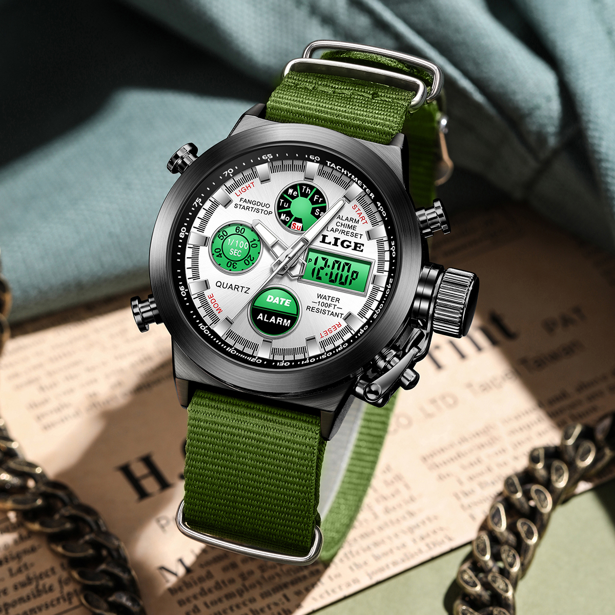 LIGE Outdoor Sport Watch Men D - Outdoor Lighting Timer avis et prix