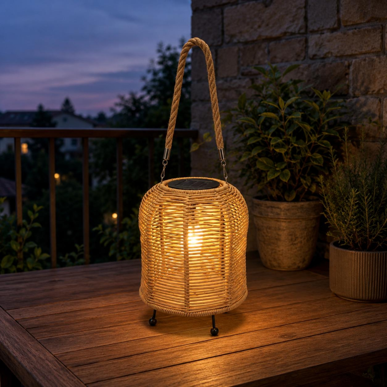 Handwoven Solar Lantern Warm L - Outdoor Lighting For Home avis et prix