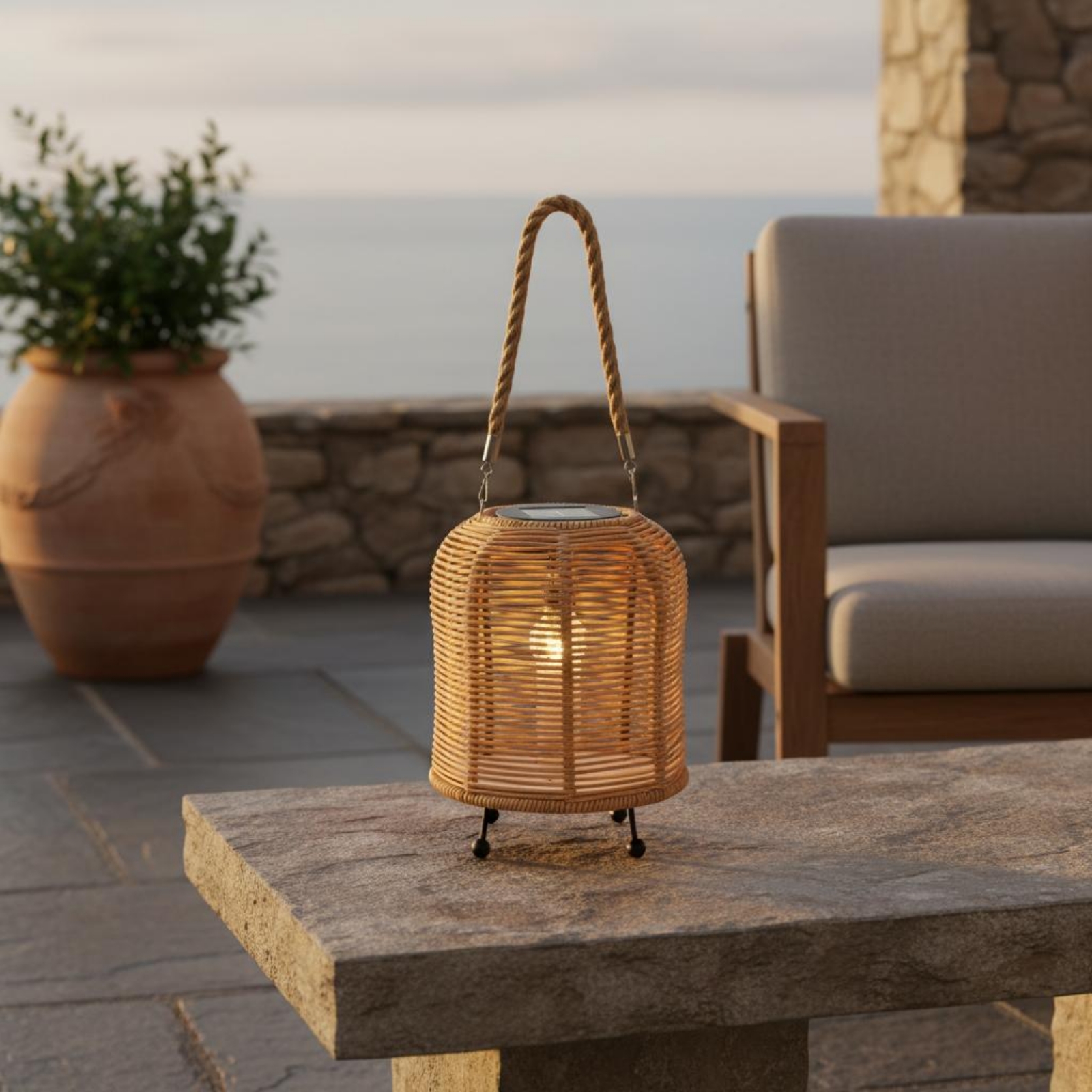 Handwoven Solar Lantern Warm L - Outdoor Lighting For Home avis et prix