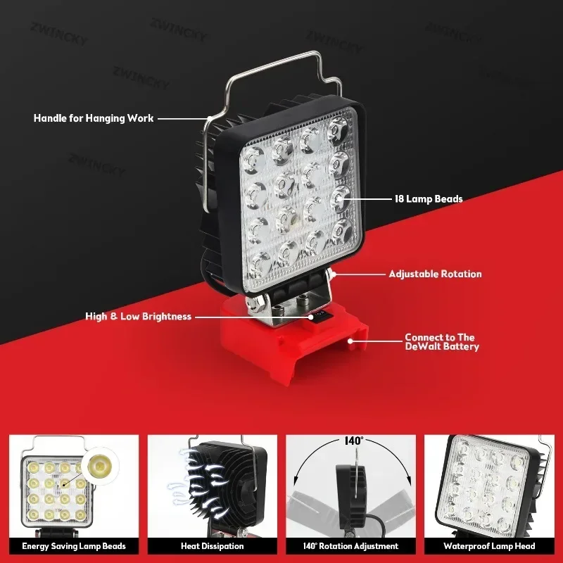 LED Lamp Work Light For Milwau - Outdoor Lighting Milwaukee avis et prix