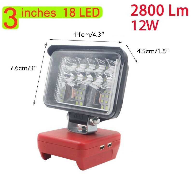 ZWINCKY 12W LED Work Light For - Outdoor Lighting Milwaukee avis et prix