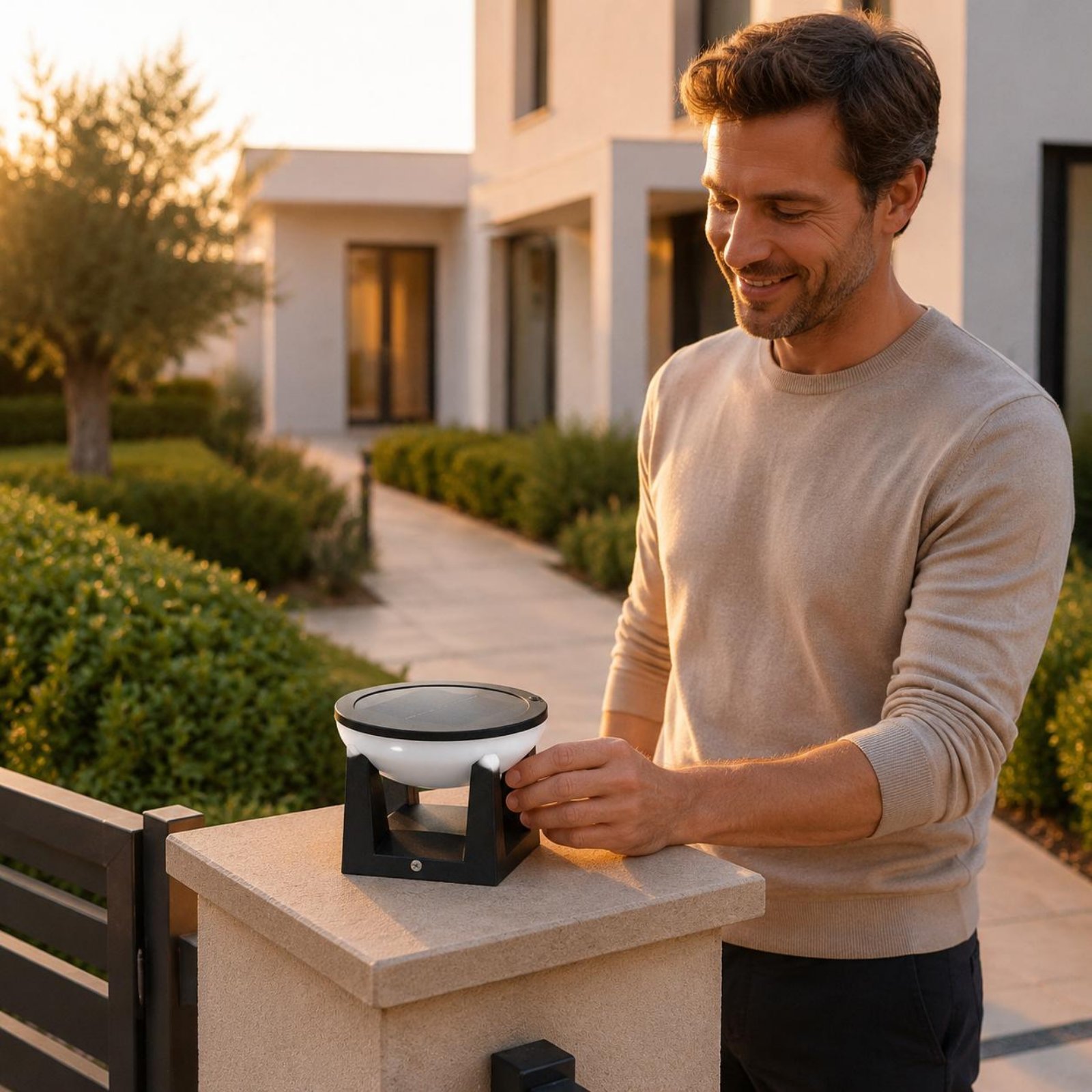 Solar Post Light Easy to Insta - Outdoor Lighting Install avis et prix