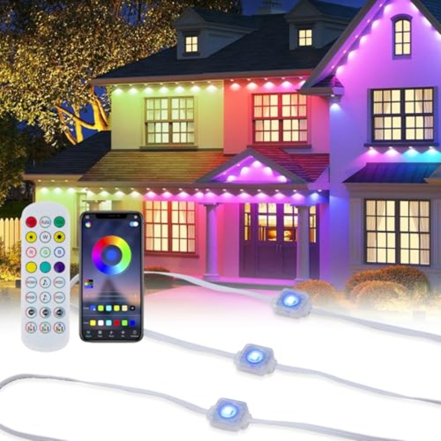 Permanent Outdoor Lights for H - Outdoor Lighting Under Eaves avis et prix