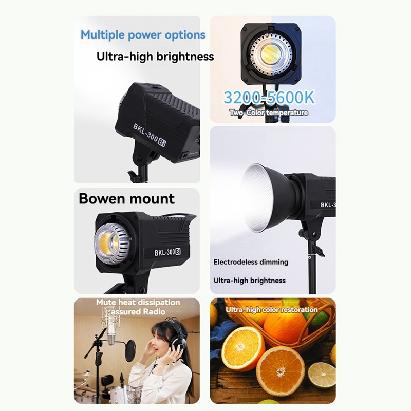 300W Bi LED Video Light, Conti - Outdoor Lighting Video avis et prix