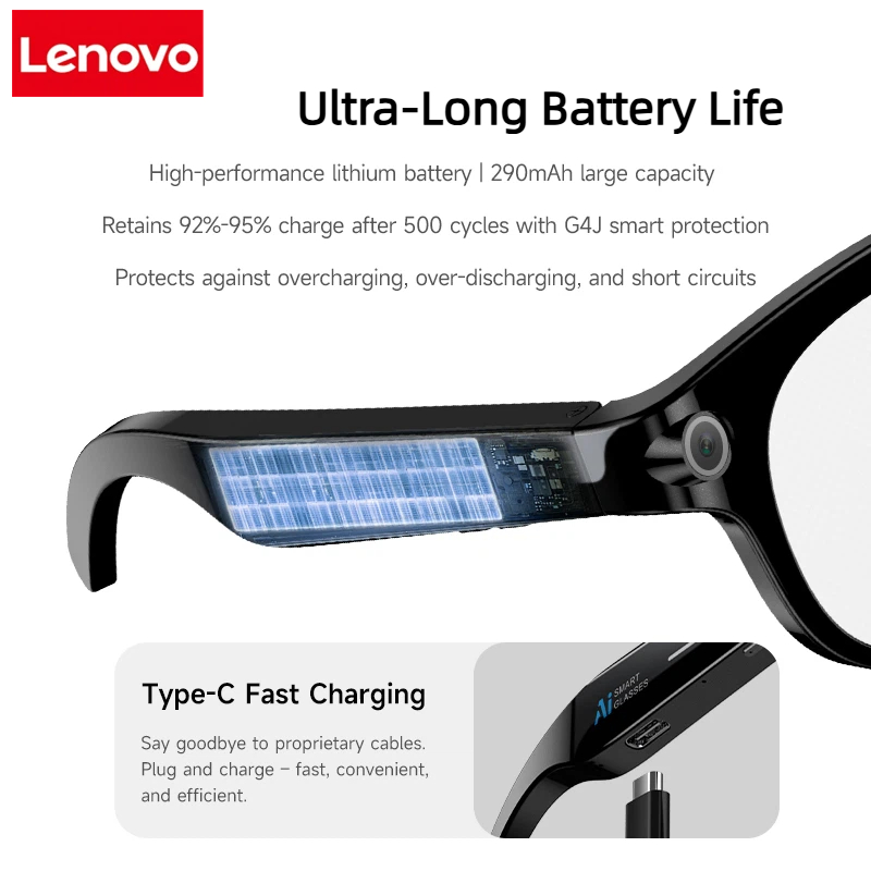 Lenovo AI Smart Glasses 8K HD  - Outdoor Lighting Video avis et prix