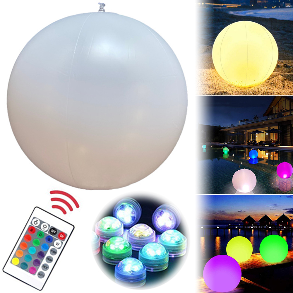 1-5PCS Floating Pool Lights wi - Pond Light Submersible avis et prix
