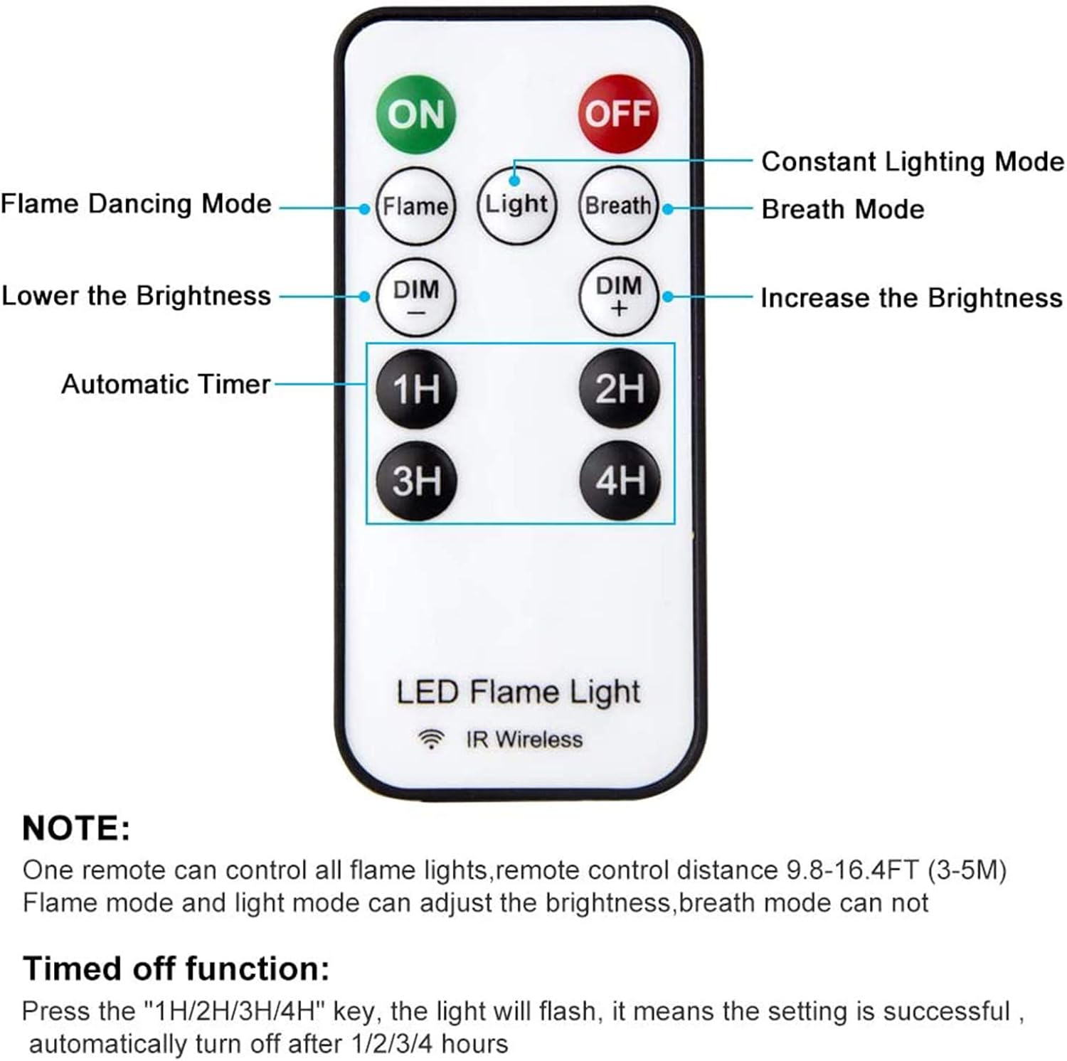 LED Flame Effect Light, USB Re - Outdoor Lighting Timer avis et prix