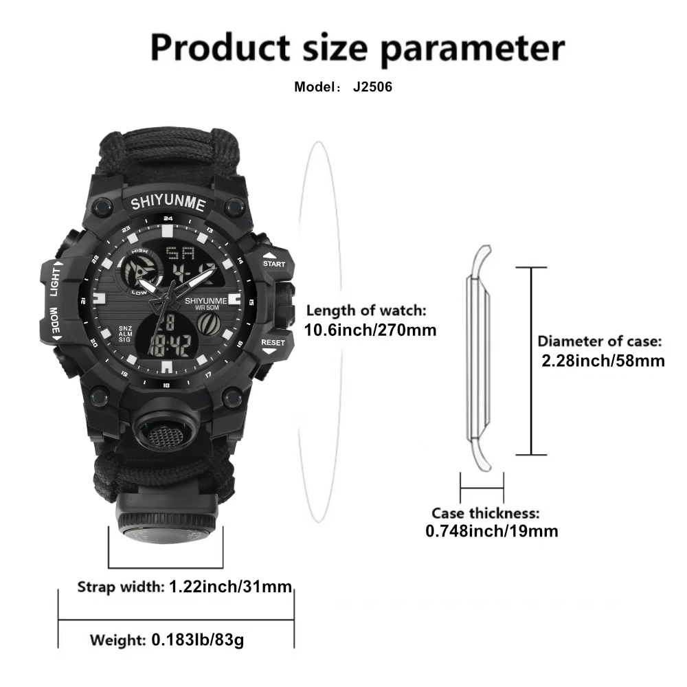 SHIYUNME G Style Military Men' - Outdoor Lighting Timer avis et prix