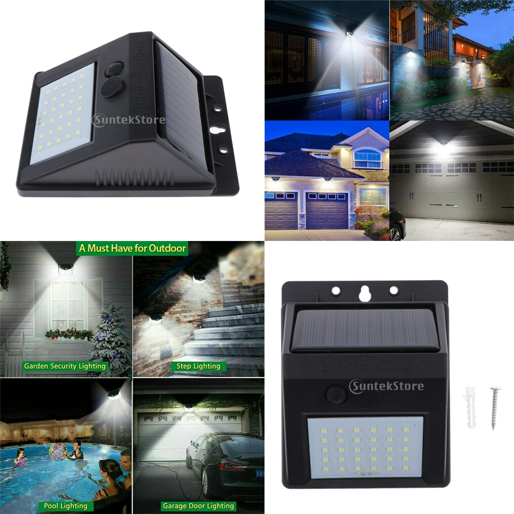 Outdoor Solar Powered LED Wall - Outdoor Yard Lighting Fixtures avis et prix