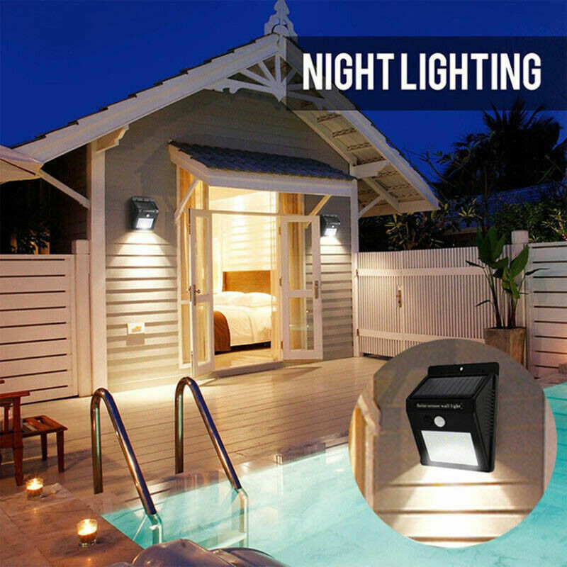 Outdoor Solar Powered LED Wall - Outdoor Yard Lighting Fixtures avis et prix